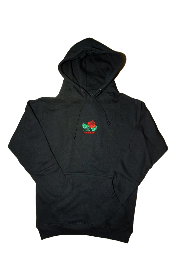 KEEPERS EMROIDERED ROSE HOODIE